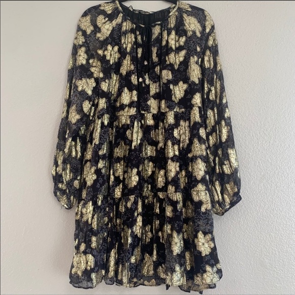 Zara Dresses Zara Voluminous Printed Dress Poshmark